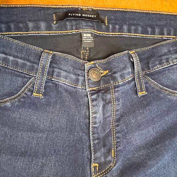 Flying Monkey Skinny, Straight Leg Dark Wash Jeans Size 29 - Picture 3 of 4